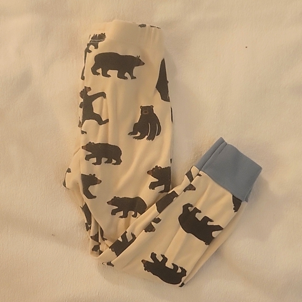 2T wild bears pajama bottoms 100% cotton
